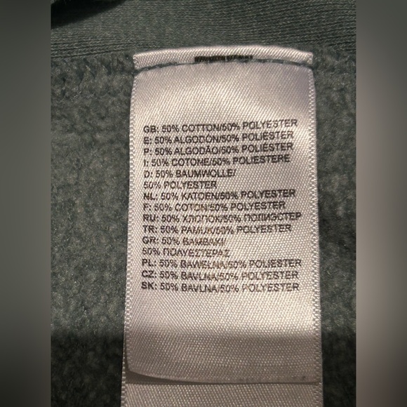 The North Face Green Embroidered Logo Pullover Hoodie Sweatshirt Men’s Medium - Picture 6 of 7